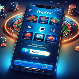 Игра в казино PayPal на мобильном телефоне