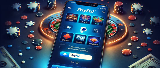 Игра в казино PayPal на мобильном телефоне