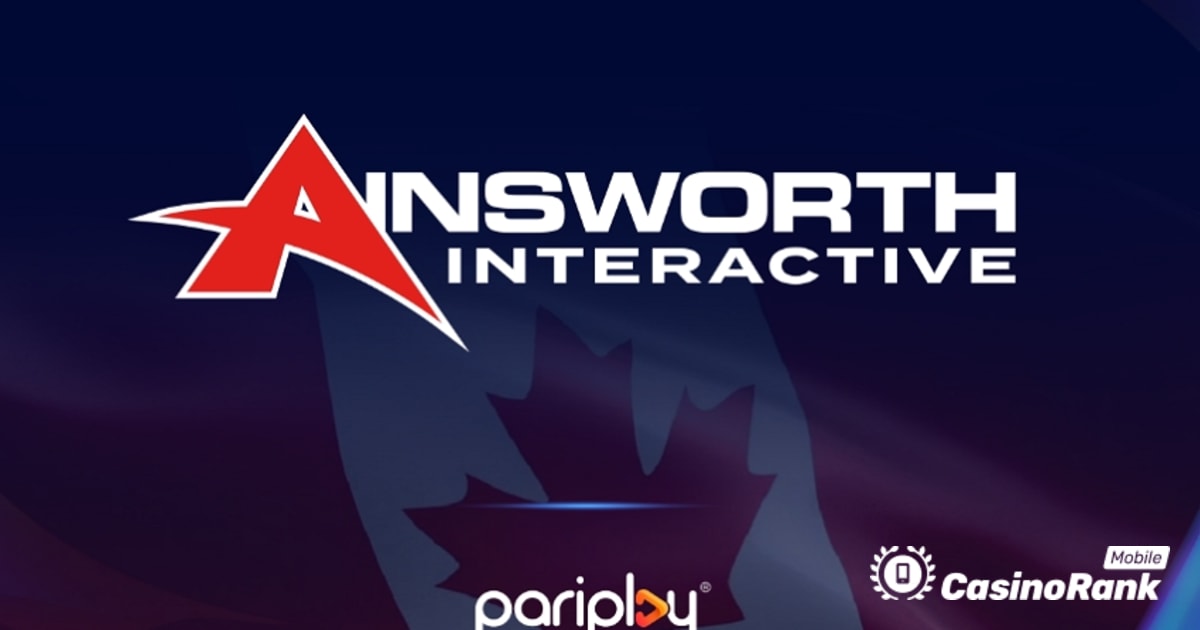 Pariplay и Ainsworth расширяют партнерство для запуска в Канаде